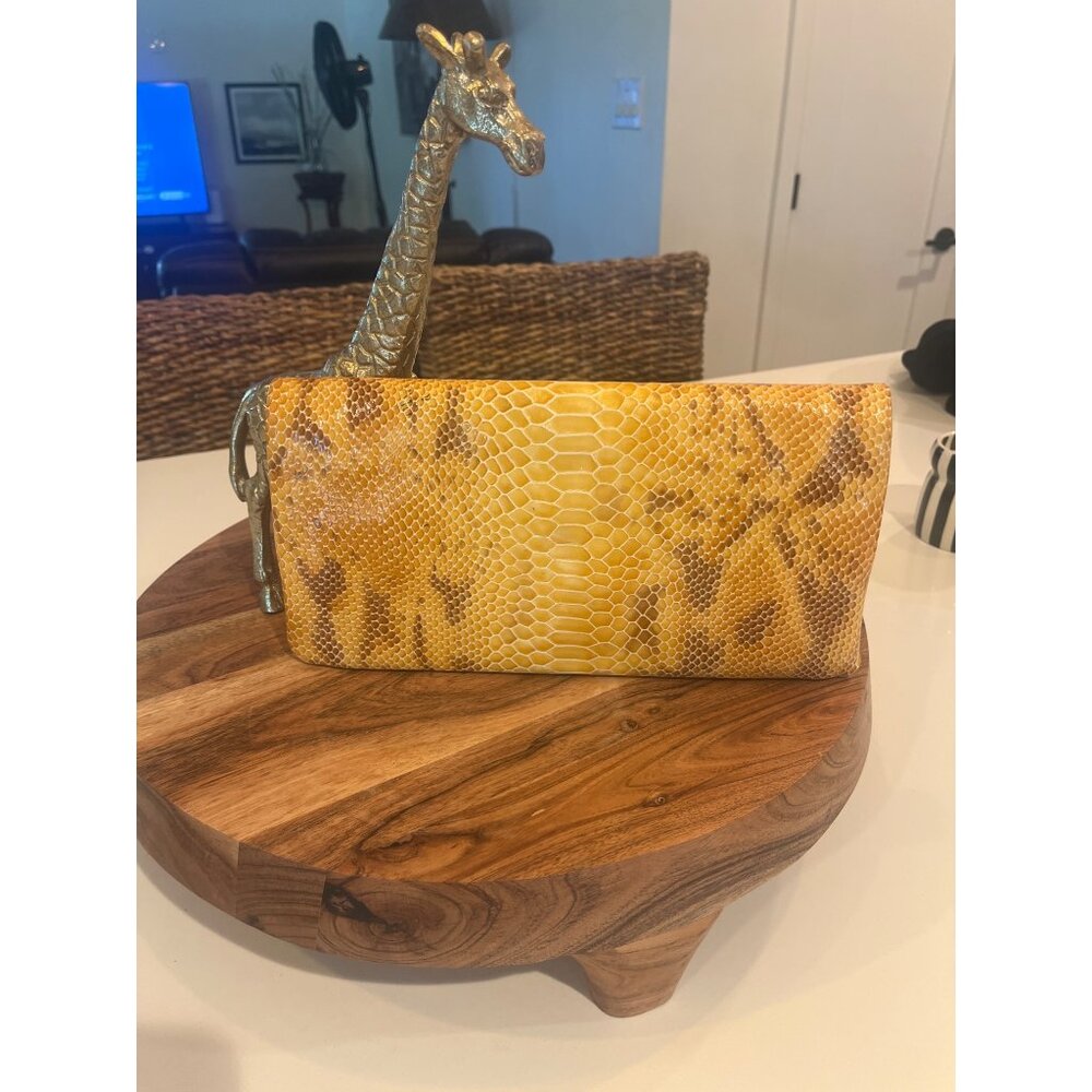 Abas Python Wallet Clutch - image 1